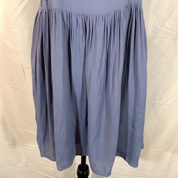 Topshop Blue Floral Open Side Dress - Picture 3 of 12